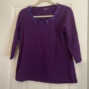 3/4 sleeve sequin blouse🔥